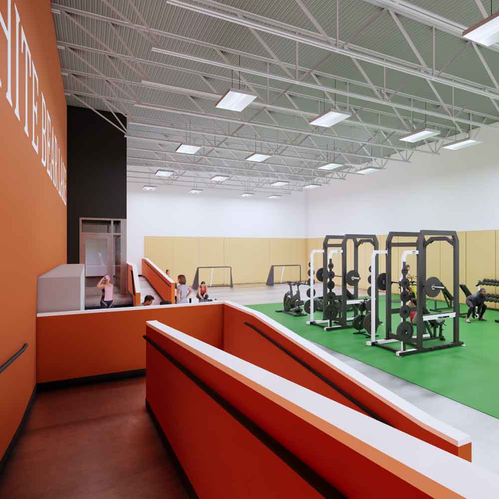 Hockey training facility building architecture done by local Minnesota architect