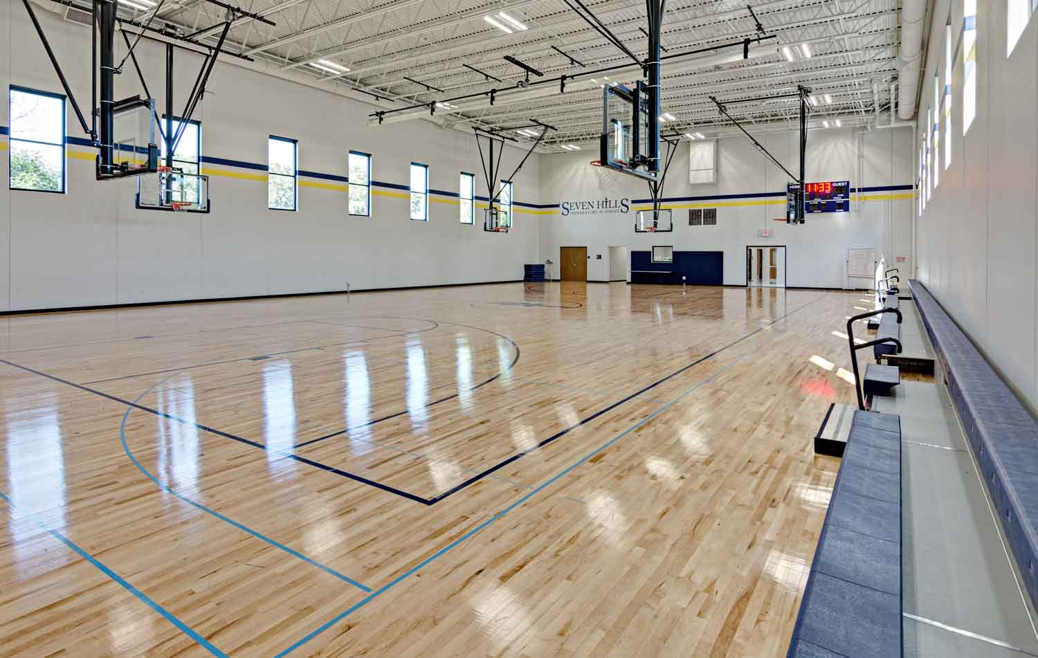 School gym architecture done by local Minneapolis architect Framework Architects