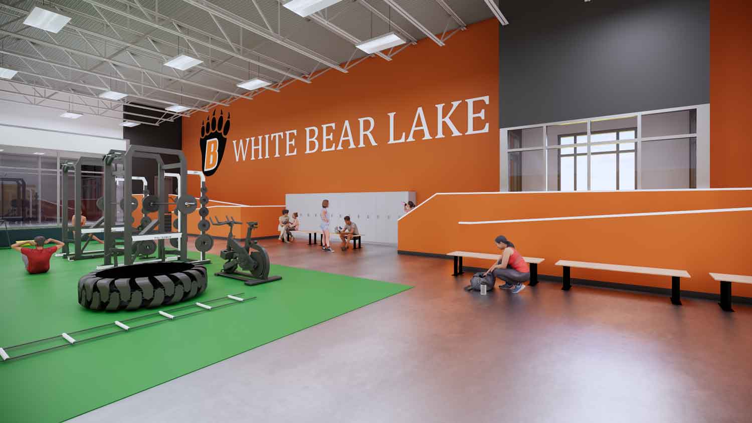 Hockey training facility with modern clean design by Framework architect